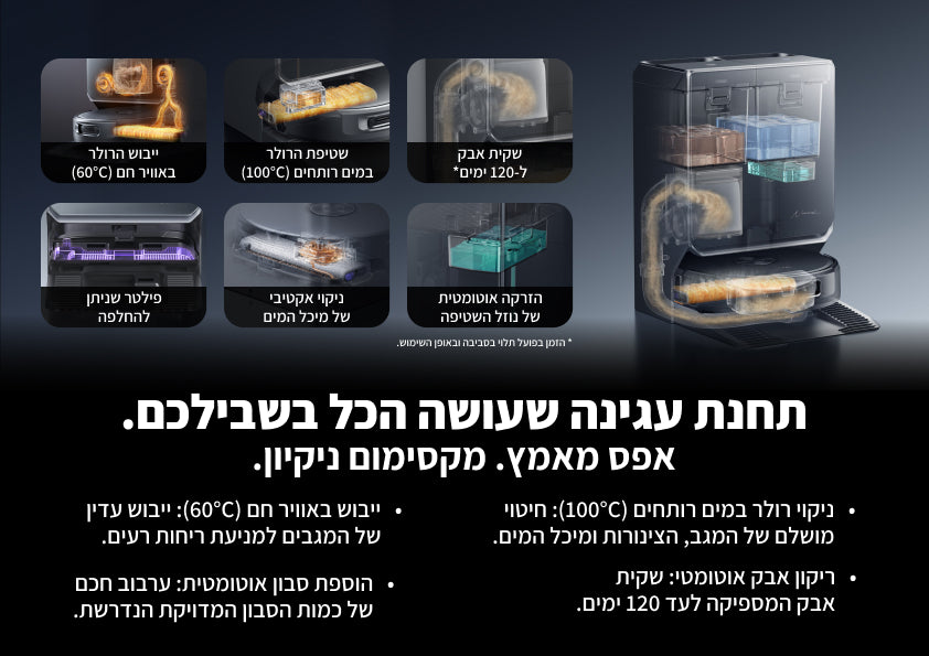 שואב אבק רובוטי עם תחנת חיבור לניקוז Narwal Flow 2 feature image
